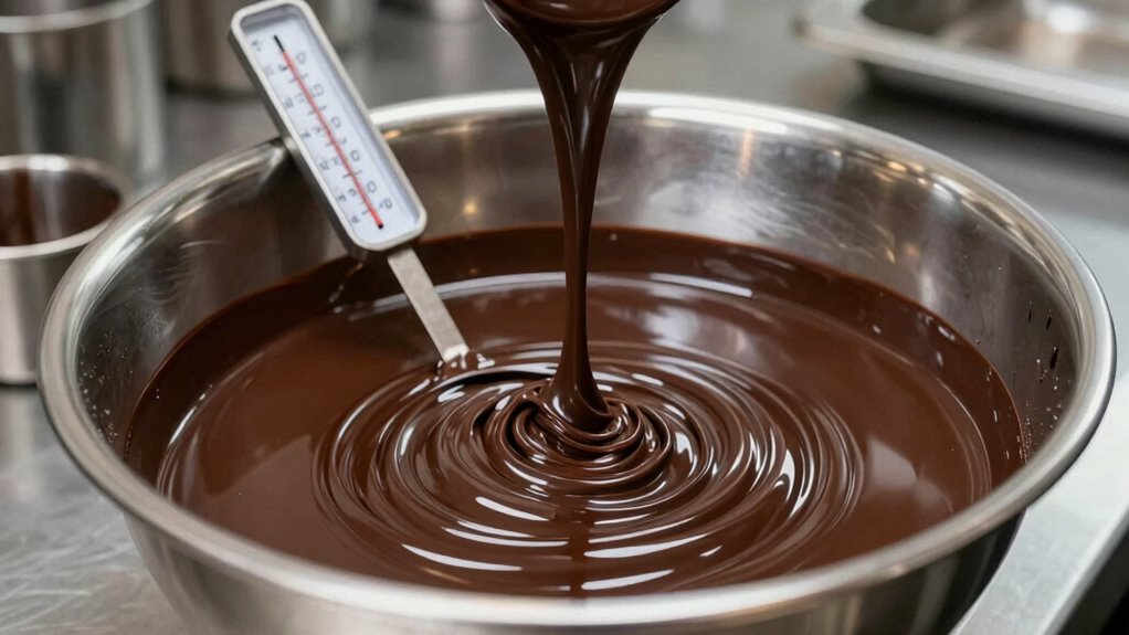 shiny chocolate requires temperature