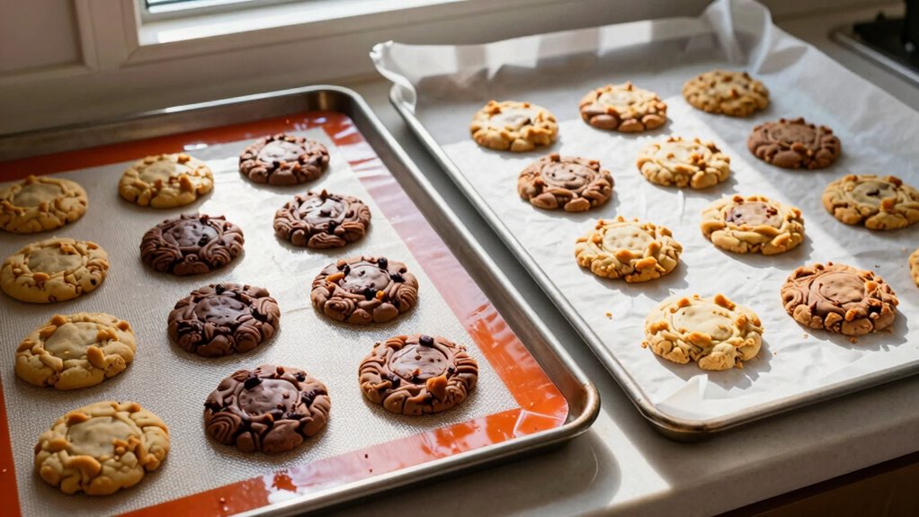silicone mats versus parchment paper