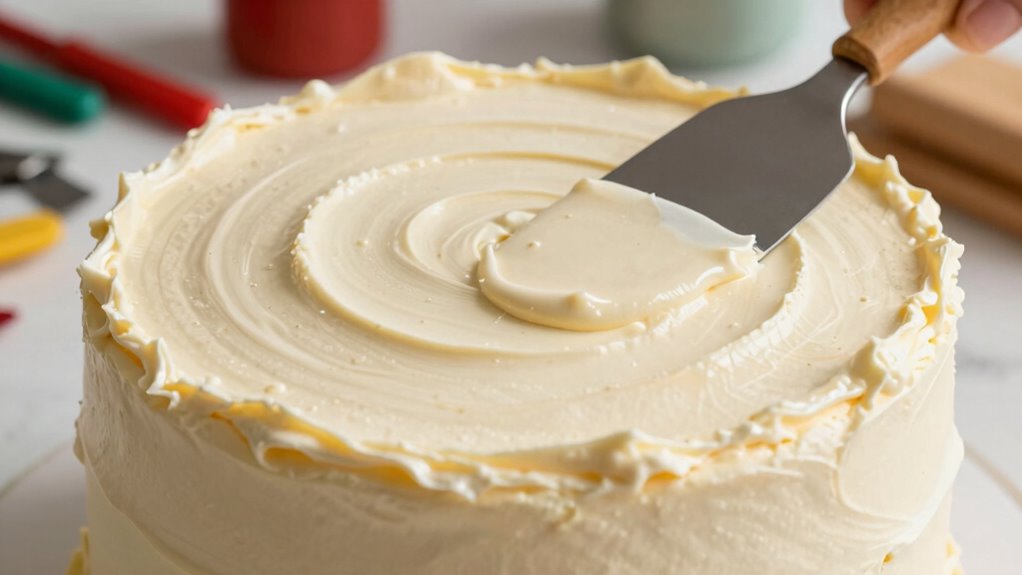 smooth buttercream bubble prevention
