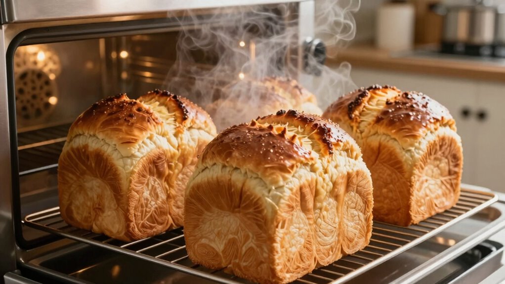 steam enhances bread crust