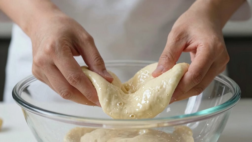 stretch fold develop gluten