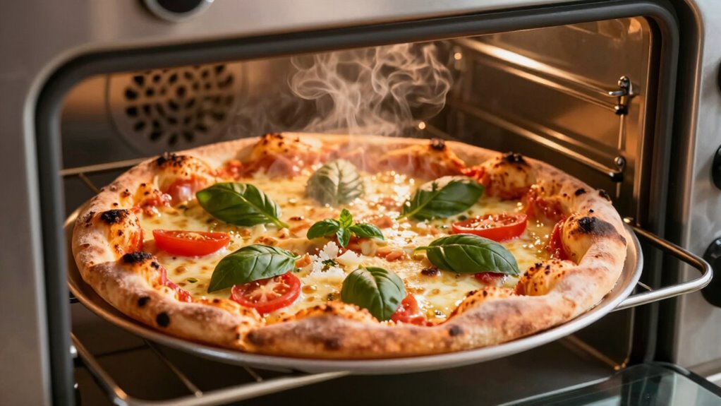 two zone pizza baking technique