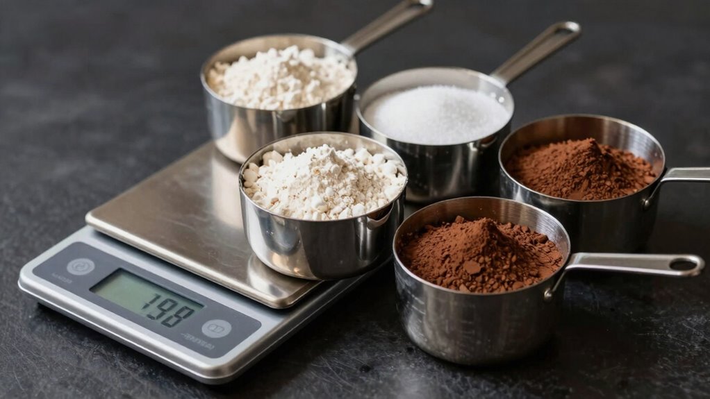 weighing ensures accurate consistency