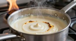white chocolate burns quickly
