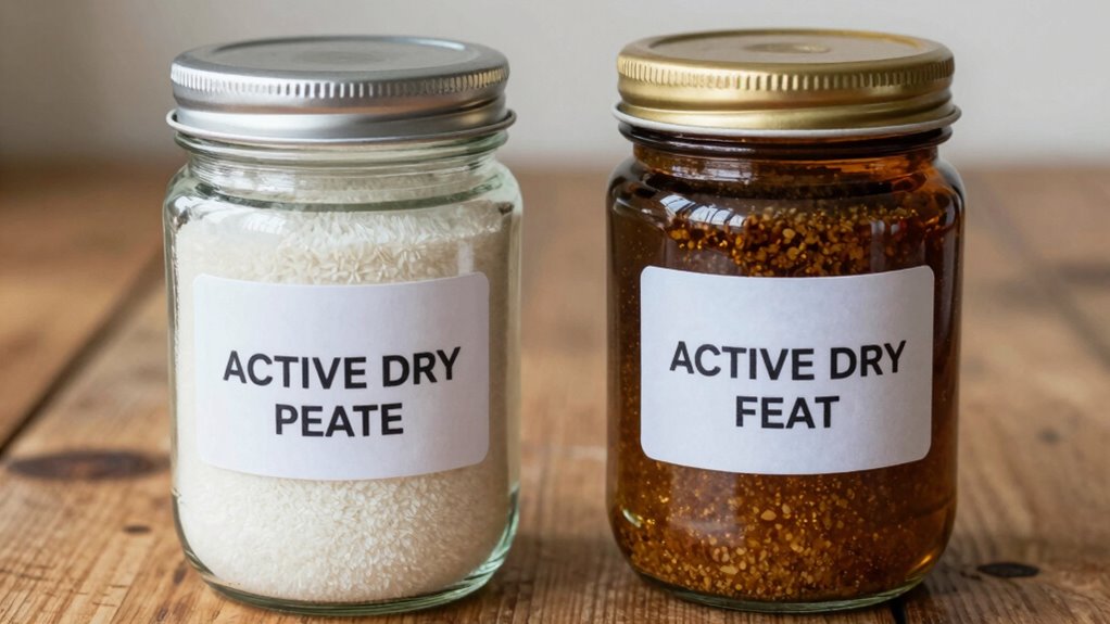 yeast types storage activation