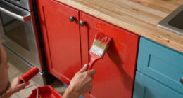 This Bold Paint Choice Turned a Kitchen Eyesore Into a Major Design Feature