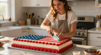 Martha Stewart Serves Huge American Flag Cake with 250 Pieces for Founding Father-Themed Party