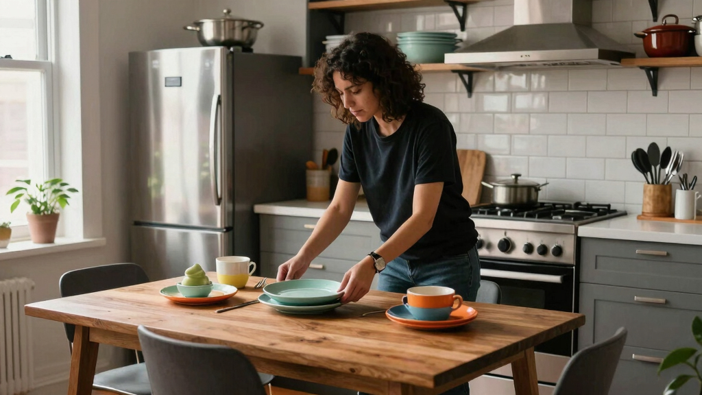 This 500-Square-Foot Chicago Rental Finally Found Room for a Dining Table
