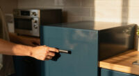 Dark Teal Cabinets Completely Changed This Dark, Dreary Kitchen