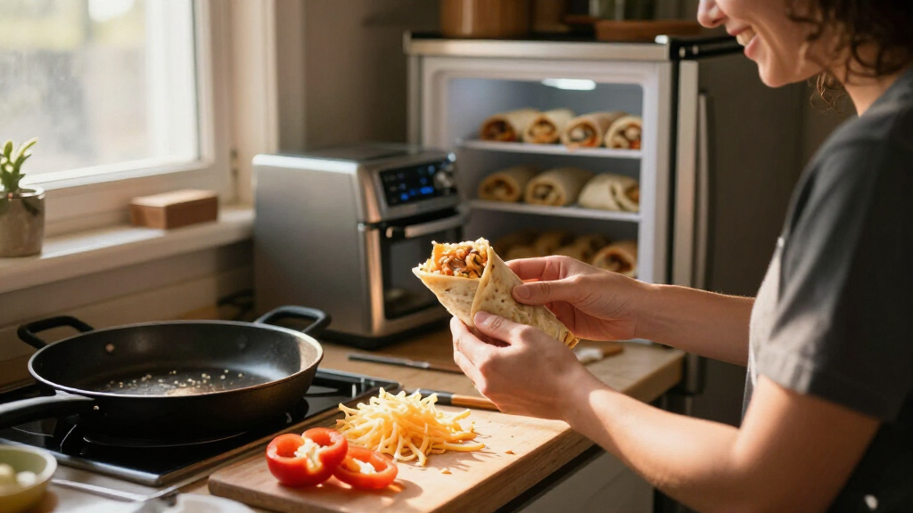For The Easiest Weekday Breakfast, I Keep These Burritos In My Freezer Always