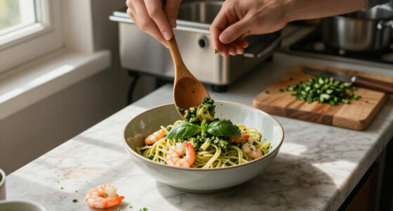 Pasta Fredda Al Pesto E Gamberi
