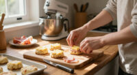 Ham And Cheese Butter-Swim Biscuits