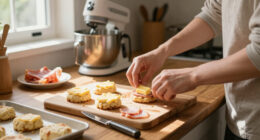 Ham And Cheese Butter-Swim Biscuits