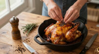 This Whole Roast Chicken Au Poivre Is Dinner Party Gold